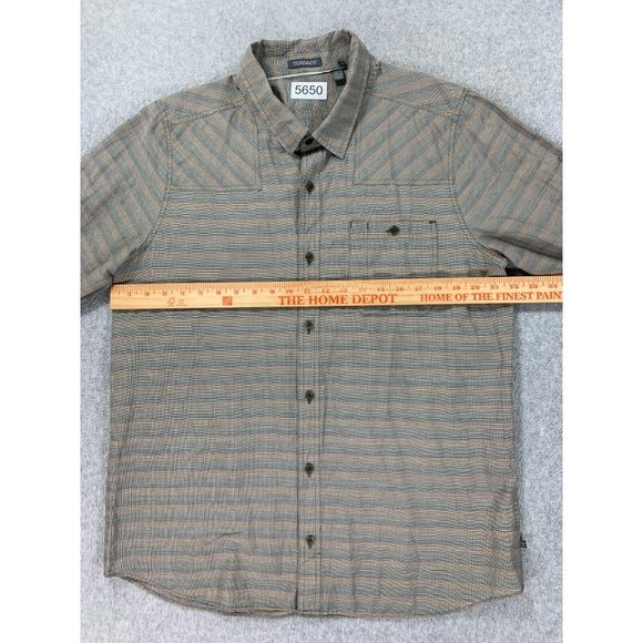Toad & Co‎ Long Sleeve Button Down Shirt (Men's Large) Tan - Picture 6 of 11